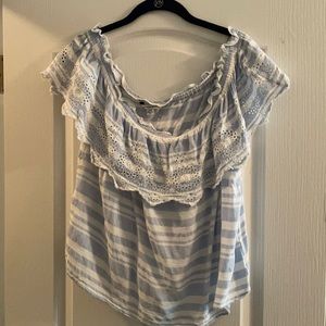 Off the shoulder baby doll top